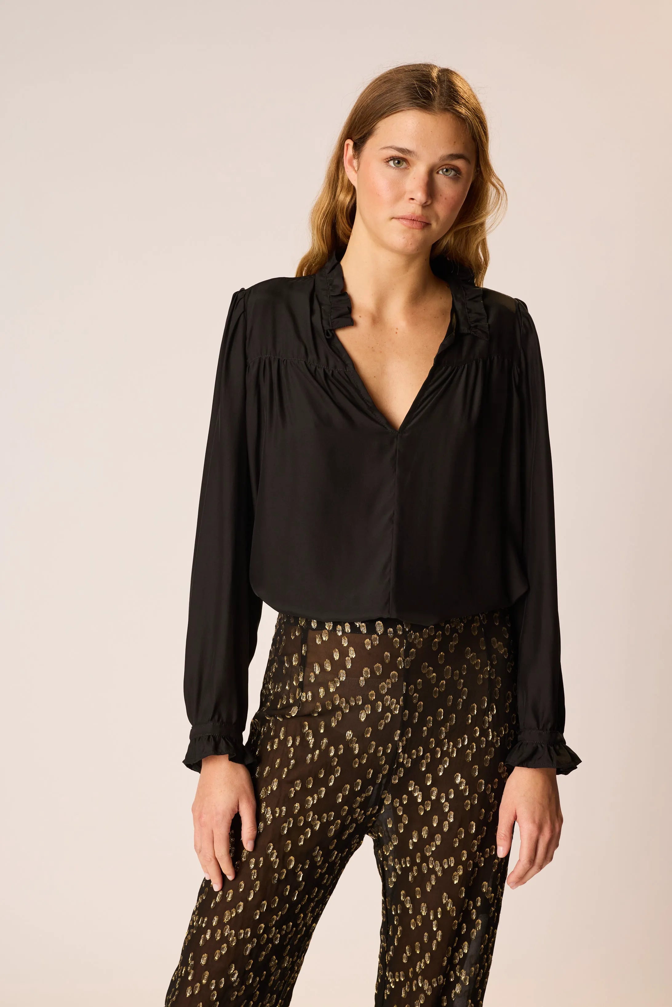 METALLIC CHIFFON