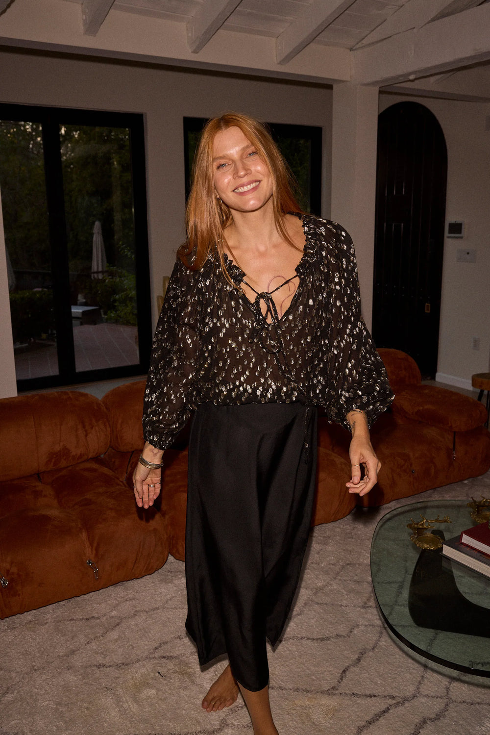 METALLIC CHIFFON